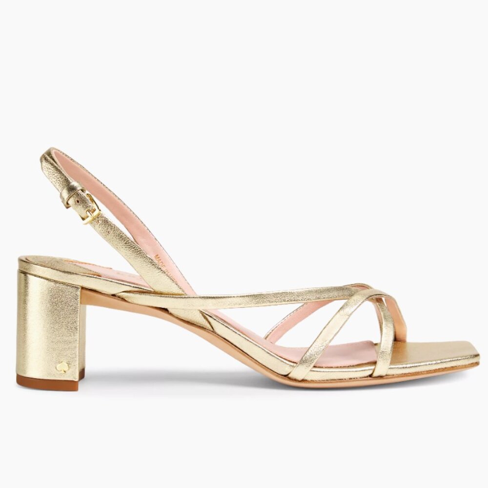 kate spade new york  Renee Leather Block Heel Sandals Size 7.5